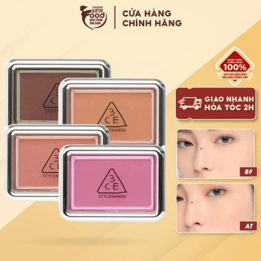 Phấn Má Hồng Bền Màu 3CE New Take Blusher 4.5g Giá ưu đãi 448.000₫, màu tươi lâu trôi Phấn Má Hồng Bền Màu 3CE New Take Blusher 4.5g Giá ưu đãi 448.000₫, màu tươi lâu trôi