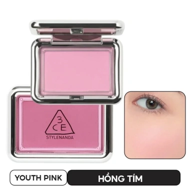 Phấn Má Hồng Bền Màu 3CE New Take Blusher 4.5g Giá ưu đãi 448.000₫, màu tươi lâu trôi 7 Phấn Má Hồng Bền Màu 3CE New Take Blusher 4.5g Giá ưu đãi 448.000₫, màu tươi lâu trôi 7