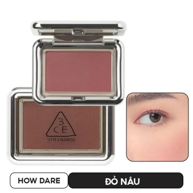 Phấn Má Hồng Bền Màu 3CE New Take Blusher 4.5g Giá ưu đãi 448.000₫, màu tươi lâu trôi 9 Phấn Má Hồng Bền Màu 3CE New Take Blusher 4.5g Giá ưu đãi 448.000₫, màu tươi lâu trôi 9