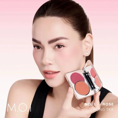 Phấn Má Hồng Dạng Kem M.O.I 2 Tông Màu - Kem Mềm Mịn Dễ Tán, Dễ Mang Theo 8