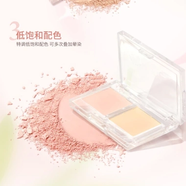 Phấn má hồng Gogo Tales 2 màu pastel tự nhiên, bền màu lâu trôi - 43.000₫