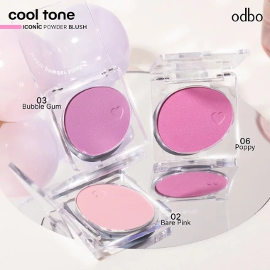 Phấn má hồng mịn lì Odbo Iconic Powder Blush OD1.325 - Chuẩn màu, giá chỉ 95.000đ 3 Phấn má hồng mịn lì Odbo Iconic Powder Blush OD1.325 - Chuẩn màu, giá chỉ 95.000đ 3