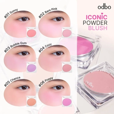 Phấn má hồng mịn lì Odbo Iconic Powder Blush OD1.325 - Chuẩn màu, giá chỉ 95.000đ