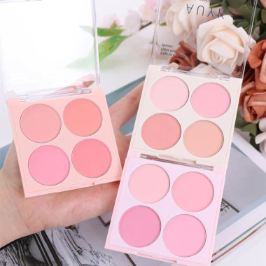 Phấn má hồng mờ 4 màu Hàn Quốc - Sắc thái xanh, đào, hồng, mềm mại - Giá 41.580₫