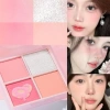 Phấn má hồng XIXI D511 tông lì nhũ màu đào lấp lánh, không thấm nước, tạo khối sáng, chỉ 68.5k 3