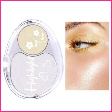 Phấn Mắt 2 Màu Chống Thấm Nước Highlighter Palette Dành Cho Nữ Teen Giá 44k VND 6