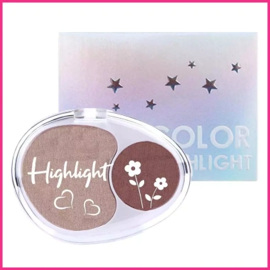 Phấn Mắt 2 Màu Chống Thấm Nước Highlighter Palette Dành Cho Nữ Teen Giá 44k VND 9