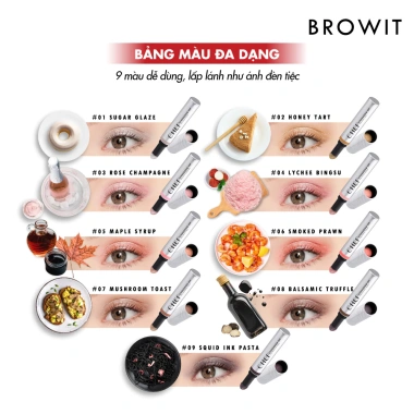 Phấn mắt Browit Chef Eyeshadow Dip 1.5g - Hiệu ứng lớp nhũ nhẹ, giá chỉ 149.000₫