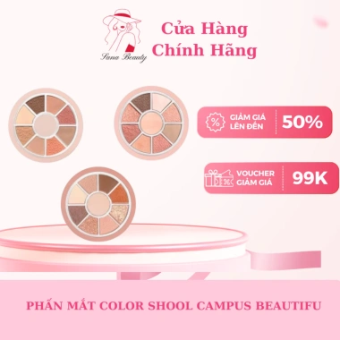 Phấn Mắt Color Shool Campus Beautiful - Màu Sắc Đậm, Độ Bám Cao, Giá Chỉ 69.000₫