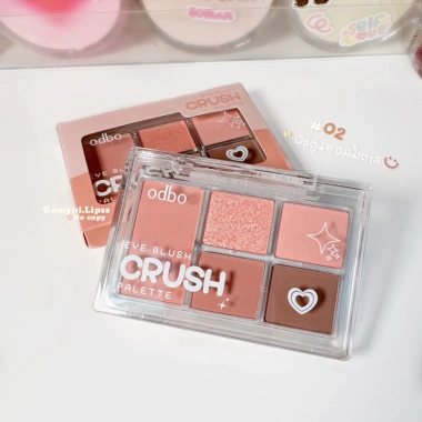Phấn Mắt Odbo 5 Ô Eye Blush ODS04 6g Mịn Lì Lâu Trôi Má Hồng Thái Lan 114k
