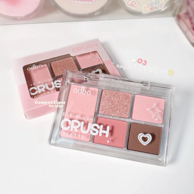 Phấn Mắt Odbo 5 Ô Eye Blush ODS04 6g Mịn Lì Lâu Trôi Má Hồng Thái Lan 114k