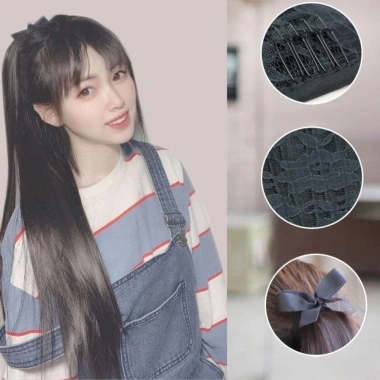 Phần mở rộng tóc giả duỗi thẳng đuôi ngựa nữ - Tăng khối lượng, vẻ tự nhiên, chỉ 39.600 VND 2 Phần mở rộng tóc giả duỗi thẳng đuôi ngựa nữ - Tăng khối lượng, vẻ tự nhiên, chỉ 39.600 VND 2