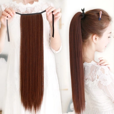 Phần mở rộng tóc giả duỗi thẳng đuôi ngựa nữ - Tăng khối lượng, vẻ tự nhiên, chỉ 39.600 VND