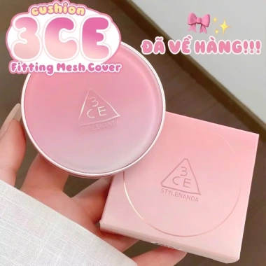 Phấn nước 3CE nhập khẩu Mesh Cover Cushion - Mỏng nhẹ, che phủ tốt, chỉ 619.380₫