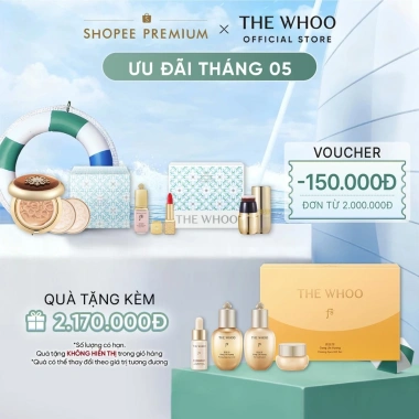 Phấn Nước Cheongidan Essence Cushion The Whoo SPF50+ PA+++ Chống Nắng & Lão Hóa, Tặng 1 Lõi