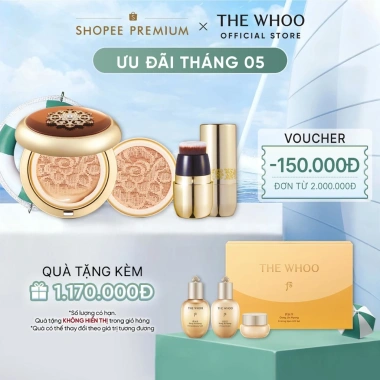 Phấn Nước Hannah Olala x Whoo CheonGiDan Cushion - Chống Nắng Dưỡng Trắng Chống Lão Hóa Tặng 1 Lõi 15g Giá 2.3 Triệu