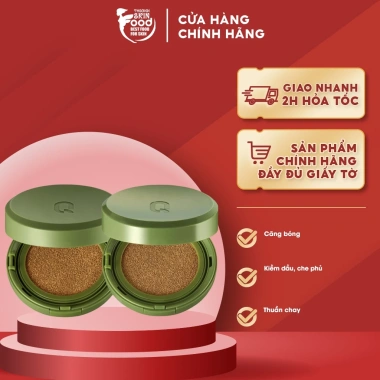 Phấn Nước Kiềm Dầu Vegan Glamrr - Dưỡng ẩm, Căng Bóng, Bền Màu, SPF50+ PA++++, 419k Phấn Nước Kiềm Dầu Vegan Glamrr - Dưỡng ẩm, Căng Bóng, Bền Màu, SPF50+ PA++++, 419k