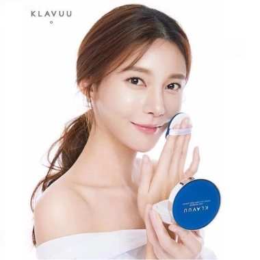 Phấn Nước KLAVUU Blue Pearlsation High Coverage Collagen Aqua Cushion SPF50 PA+++ - Che phủ đẹp, dưỡng da, giá 260k