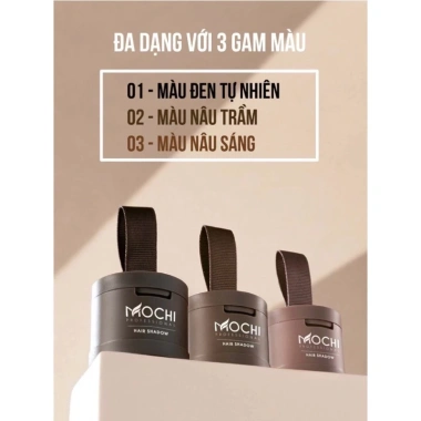 Phấn Phủ Bạc MOCHI HAIR SHADOW Nhật Bản - Dưỡng chắc, giảm tóc thưa, hói đầu 5