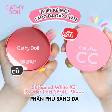 Phấn Phủ Chống Nắng Cathy Doll CC Speed White X3 SPF40 PA+++ 12g Da Mịn Màng Che Phủ Khuyết Điểm Giá 179k 2