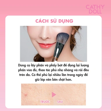 Phấn Phủ Chống Nắng Cathy Doll CC Speed White X3 SPF40 PA+++ 12g Da Mịn Màng Che Phủ Khuyết Điểm Giá 179k 4