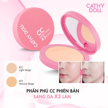 Phấn Phủ Chống Nắng Cathy Doll CC Speed White X3 SPF40 PA+++ 12g Da Mịn Màng Che Phủ Khuyết Điểm Giá 179k 8