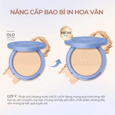 Phấn Phủ Kiềm Dầu SACE LADY 10g Lâu Trôi, Kháng Nước, 3 Màu - Giá 139k 2