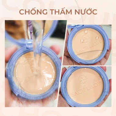 Phấn Phủ Kiềm Dầu SACE LADY 10g Lâu Trôi, Kháng Nước, 3 Màu - Giá 139k 4