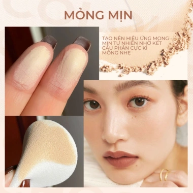 Phấn Phủ Kiềm Dầu SACE LADY 10g Lâu Trôi, Kháng Nước, 3 Màu - Giá 139k 5