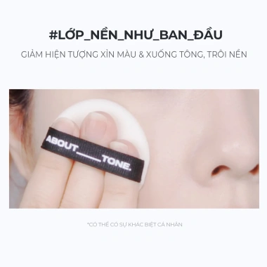 Phấn Phủ Nén ABOUT TONE Blur Powder Kiềm Dầu Lâu Trôi - Giá 135k (Giảm 17%) 6