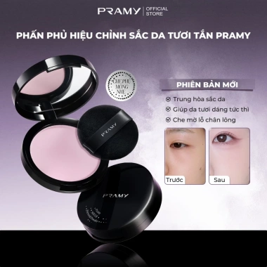 Phấn Phủ Nén PRAMY Sheer Velvet Mist 8G - Hiệu Chỉnh Sắc Da Tươi Tắn Nhung Mịn 2