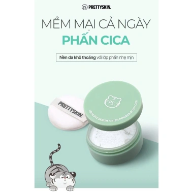 Phấn Phủ Prettyskin Good Bye Sebum Finish Powder Hàn Quốc 5g Kiểm Soát Dầu Nhờn Da Mịn Màng Giá Chỉ 170.000₫