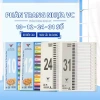 Phân trang nhựa A4 10 số, 12 số, 24 chữ cái, 31 số - Giá ưu đãi 18.000đ