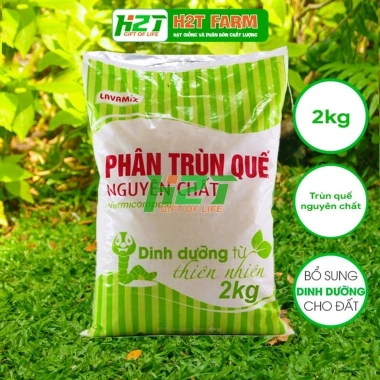 Phân Trùng Quế LAVAMIX 2kg - Phân bón hữu cơ sàng lọc tạp chất, chỉ 45.000₫