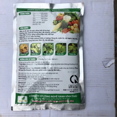 Phân vi lượng xanh chelate 1kg - Tăng đậu quả, giảm rụng hoa, giá 70.000₫ 2