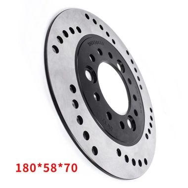 Phanh đĩa 180mm 3 lỗ cho xe tay ga và ebike, tương thích GY6 DR20, bám phanh mạnh 2
