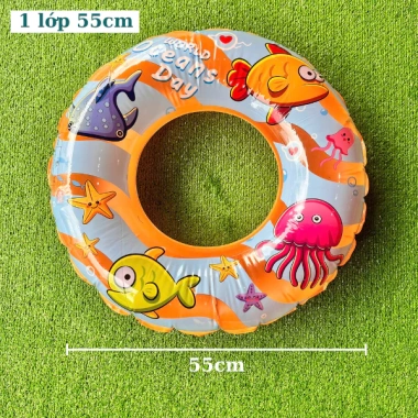 Phao Bơi 1 lớp 2 lớp Dày Đệm Van Bơm Chắc Chắn, Chống Xì Hơi, Giá 35.000 VNĐ