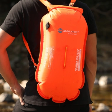 Phao bơi bơm hơi đôi tháo rời, lưu trữ túi khí, dùng cho chèo thuyền, kayaking, ống thở
