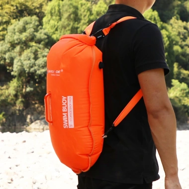 Phao bơi bơm hơi đôi tháo rời, lưu trữ túi khí, dùng cho chèo thuyền, kayaking, ống thở