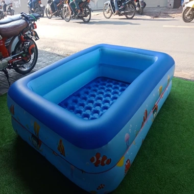 Phao bơi cho bé bể bơi tắm 2m1 1m8 1m5 1m3 dày dặn bền đẹp quà tặng cho trẻ