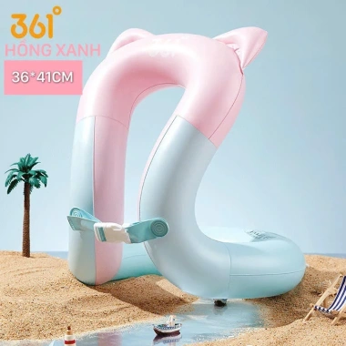 Phao bơi cho bé chống lật 361° dày dặn, an toàn, phù hợp 3-10 tuổi - giảm giá 20%