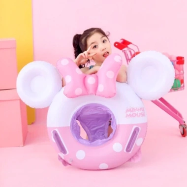 Phao bơi chống lật an toàn cho bé đi biển và bơm tay đa năng - Giá ưu đãi 90.000₫