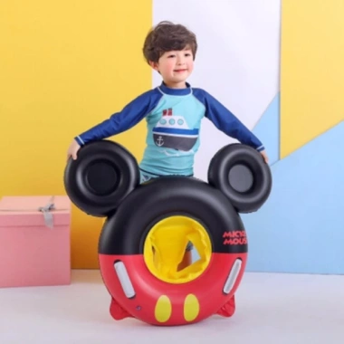 Phao bơi chống lật an toàn cho bé đi biển và bơm tay đa năng - Giá ưu đãi 90.000₫