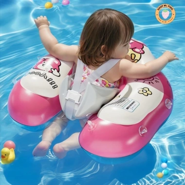 Phao bơi chống lật an toàn có đai cho bé từ 3 tháng đến 7 tuổi, giảm giá 155.000₫