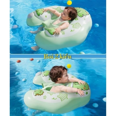 Phao bơi chống lật an toàn có đai cho bé từ 3 tháng đến 7 tuổi, giảm giá 155.000₫