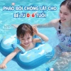 Phao Bơi Chống Lật Bé 0-6 Tuổi - Quai Bảo Vệ An Toàn, Tự Động Bơm, Giá 60k