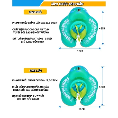 Phao bơi chống lật kèm bơi hơi - Giữ thăng bằng an toàn cho bé, giá chỉ 150.000₫ 2 Phao bơi chống lật kèm bơi hơi - Giữ thăng bằng an toàn cho bé, giá chỉ 150.000₫ 2
