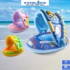 Phao bơi chống lật KEMKIDS 1-5 tuổi, mái che họa tiết ngộ nghĩnh - Giá 135.000₫ 2