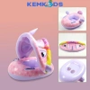 Phao bơi chống lật KEMKIDS 1-5 tuổi, mái che họa tiết ngộ nghĩnh - Giá 135.000₫ 3