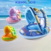 Phao bơi chống lật KEMKIDS 1-5 tuổi, mái che họa tiết ngộ nghĩnh - Giá 135.000₫ 5